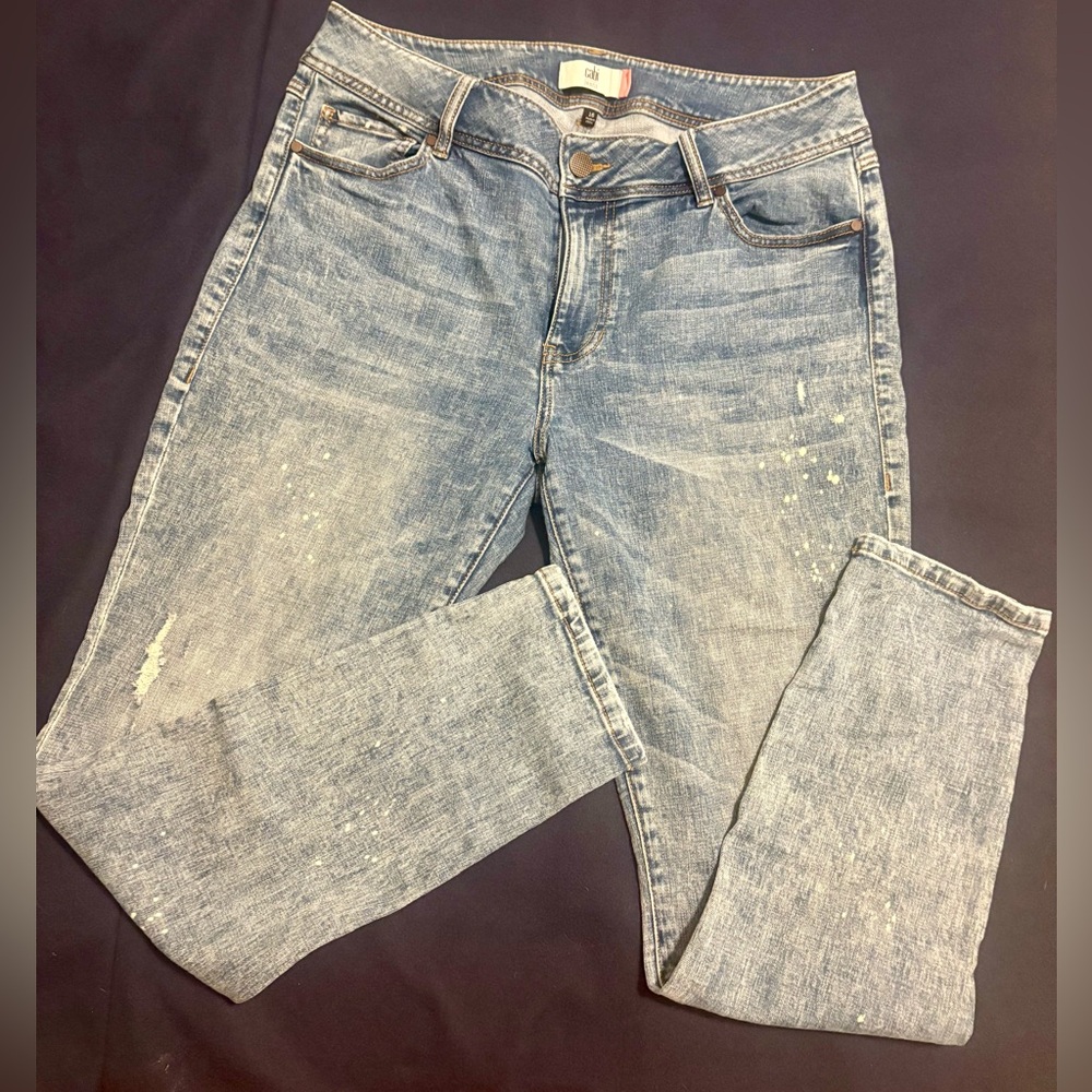 CAbi Cinch Skinny Jeans SZ 16. EUC